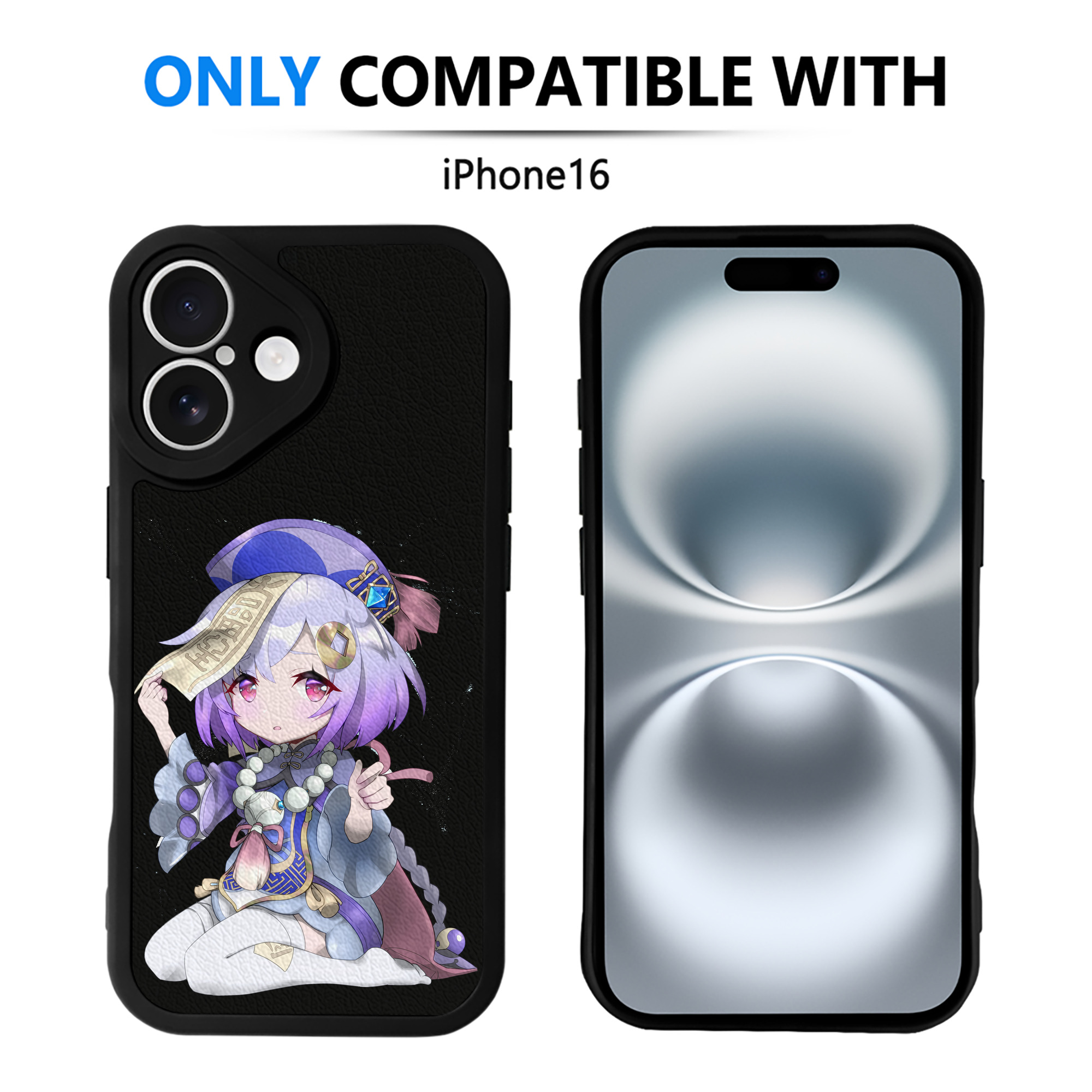 げんし神 七七 なな  genshin Nana 【iPhone 16シリーズ対応】シリコンスマホケース（レザー調） 材質：シリコン